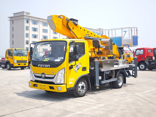 Shengbai Special Vehicle Delivers 35m Aerial Work Truck to Satisfied Customer, Includes Complimentary Refrigerator Gift